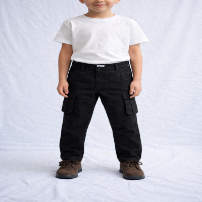 KARGO PANT FOR KIDS I BLACK