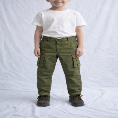 KARGO PANT FOR KIDS I OLIVE